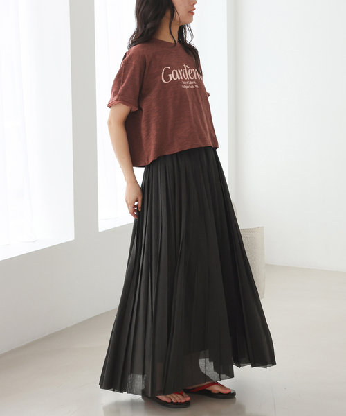Collegiate Pacific(カレッジエイトパシフィック)の「Collegiate Pacific/カレッジエイト パシフィック SLOBE別注 ショートTシャツ(Tシャツ/カットソー・レディース・ボルドー/ホワイト/チャコールグレー・FREE)」の16枚目の写真