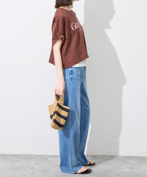 Collegiate Pacific(カレッジエイトパシフィック)の「Collegiate Pacific/カレッジエイト パシフィック SLOBE別注 ショートTシャツ(Tシャツ/カットソー・レディース・ボルドー/ホワイト/チャコールグレー・FREE)」の22枚目の写真