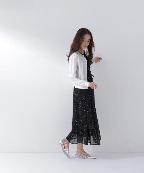 NATURAL BEAUTY BASIC(ナチュラルビューティーベーシック)の「【接触冷感】パールボタンシアーカーディガン(カーディガン/ボレロ・レディース・オフホワイト/ブルー/ブラック/オレンジ・フリ-)」の16枚目の写真