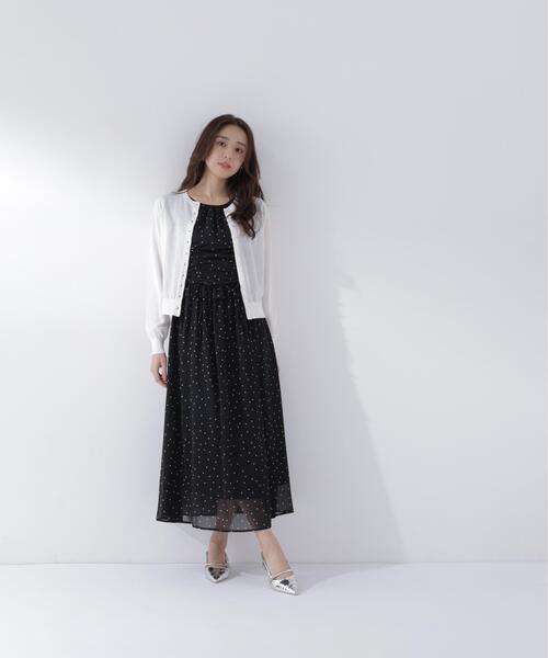 NATURAL BEAUTY BASIC(ナチュラルビューティーベーシック)の「【接触冷感】パールボタンシアーカーディガン(カーディガン/ボレロ・レディース・オフホワイト/ブルー/ブラック/オレンジ・フリ-)」の20枚目の写真