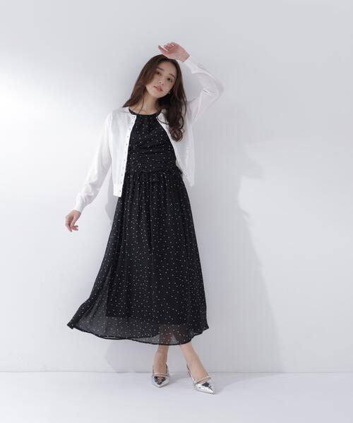 NATURAL BEAUTY BASIC(ナチュラルビューティーベーシック)の「【接触冷感】パールボタンシアーカーディガン(カーディガン/ボレロ・レディース・オフホワイト/ブルー/ブラック/オレンジ・フリ-)」の22枚目の写真