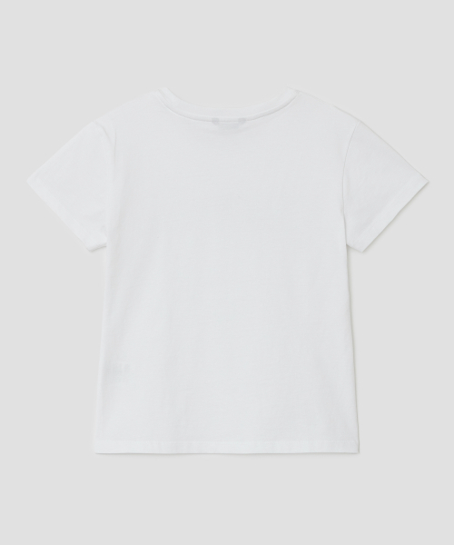 TYPESERVICE（タイプサービス）の「Glittered Spiral Ruched Top [White]（Tシャツ/カットソー・レディース・その他・FREE）」の3枚目の写真
