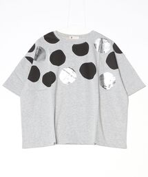 20/-天竺 ドット箔プリントT 26SS 半袖