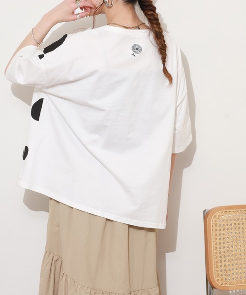 BARNDOOR(バーンドア)の「20/-天竺 ドット箔プリントT 26SS 半袖(Tシャツ/カットソー・レディース・ホワイト系その他2/ホワイト系2/ホワイト系その他3/ホワイト系3/グレー系3/グレー系2・FREE)」の22枚目の写真