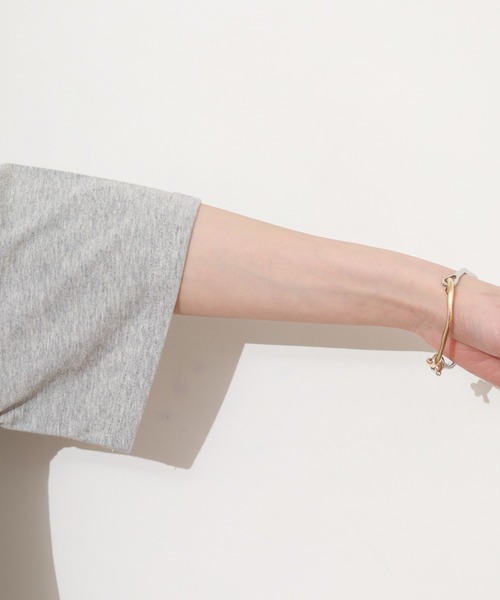BARNDOOR(バーンドア)の「20/-天竺 ドット箔プリントT 26SS 半袖(Tシャツ/カットソー・レディース・ホワイト系その他2/ホワイト系2/ホワイト系その他3/ホワイト系3/グレー系3/グレー系2・FREE)」の8枚目の写真