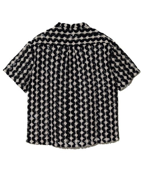 Revo.（レボ）の「Revo./レヴォ　クロシェライクパターン SSシャツ（シャツ/ブラウス・メンズ・ブラック/モカ・LARGE/MEDIUM）」の7枚目の写真