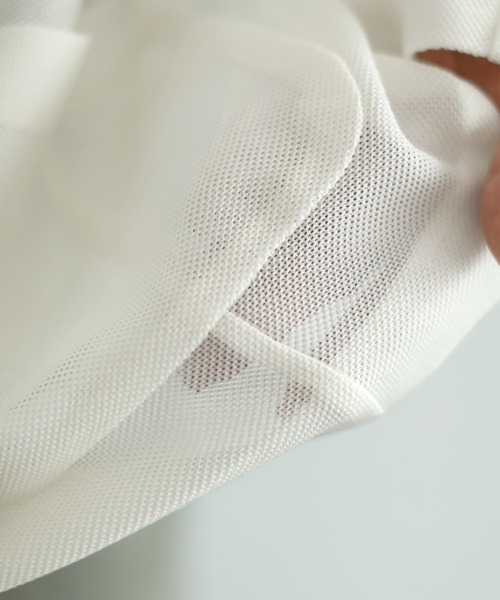 STYLE DELI(スタイルデリ)の「【selection】メッシュノーカラーダブルジャケット(ノーカラージャケット・レディース・ブラック/オフホワイト・FREE)」の22枚目の写真