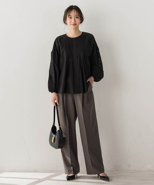 Droite lautreamont(ドロワットロートレアモン)の「フラワーエンブロイダリーブラウス(シャツ/ブラウス・レディース・オフホワイト・M)」の17枚目の写真