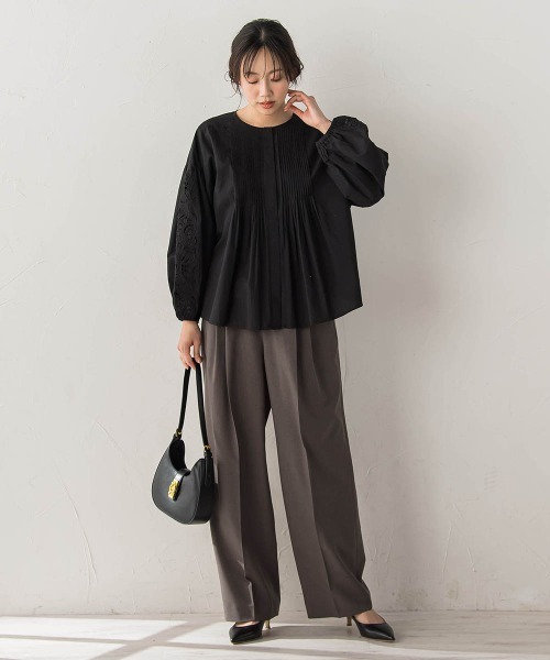 Droite lautreamont(ドロワットロートレアモン)の「フラワーエンブロイダリーブラウス(シャツ/ブラウス・レディース・オフホワイト・M)」の18枚目の写真