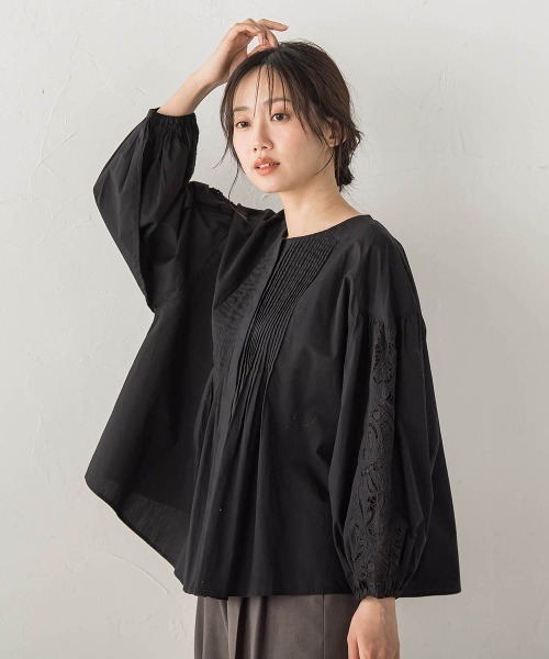 Droite lautreamont(ドロワットロートレアモン)の「フラワーエンブロイダリーブラウス(シャツ/ブラウス・レディース・オフホワイト・M)」の14枚目の写真