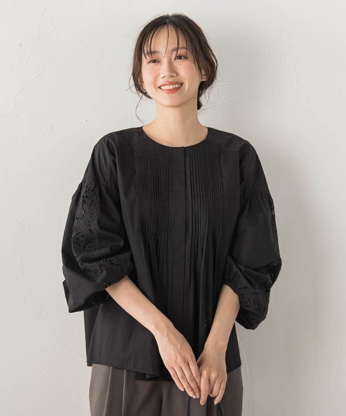 Droite lautreamont(ドロワットロートレアモン)の「フラワーエンブロイダリーブラウス(シャツ/ブラウス・レディース・オフホワイト・M)」の22枚目の写真