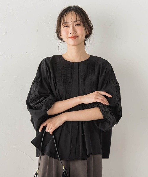 Droite lautreamont(ドロワットロートレアモン)の「フラワーエンブロイダリーブラウス(シャツ/ブラウス・レディース・オフホワイト・M)」の21枚目の写真