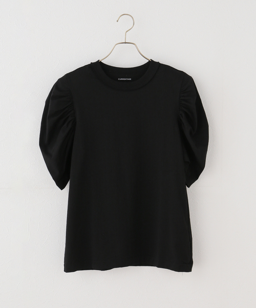 CURRENTAGE(カレンテージ)の「《追加/接触冷感》CURRENTAGE カレンテージ puff tee(Tシャツ/カットソー・レディース・ブラック/ホワイト・FREE)」の16枚目の写真