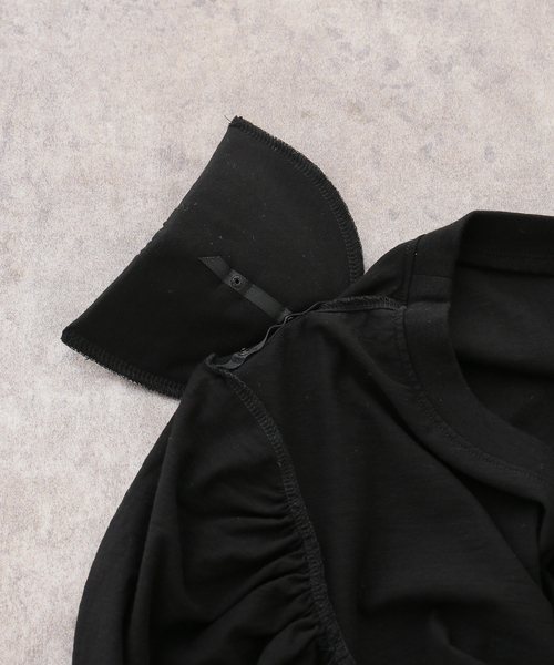 CURRENTAGE(カレンテージ)の「《追加/接触冷感》CURRENTAGE カレンテージ puff tee(Tシャツ/カットソー・レディース・ブラック/ホワイト・FREE)」の19枚目の写真