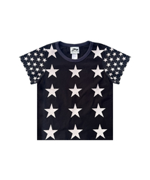 TANSANMAGNESIUM（タンサン マグネシウム）の「スタTシャツ(ブラック)（Tシャツ/カットソー）」