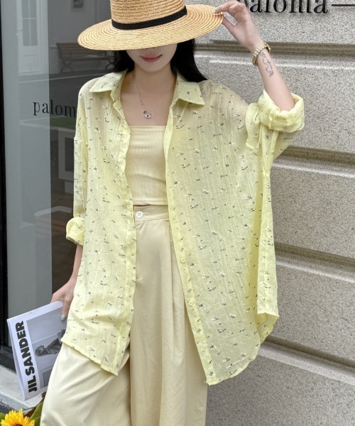 FAVORITO(ファヴォリート)の「リラックスシャツ(シャツ/ブラウス・レディース・ブルー/オレンジ/グリーン/レッド/ピンク/ホワイト/イエロー・F)」の11枚目の写真