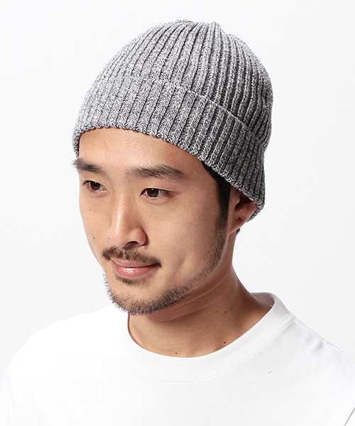 BEAMS(ビームス)の「BEAMS / メランジ ニットキャップ(ニットキャップ/ビーニー・メンズ・グレー/ベージュ/ネイビー・ONE SIZE)」の3枚目の写真