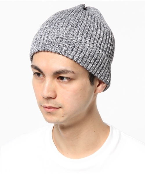BEAMS(ビームス)の「BEAMS / メランジ ニットキャップ(ニットキャップ/ビーニー・メンズ・グレー/ベージュ/ネイビー・ONE SIZE)」の4枚目の写真
