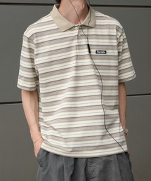 Perushu（ペルーシュ）の「ONEPOINT RETRO MULTI BORDER POLO／ワンポイントレトロマルチボーダーポロ（ポロシャツ）」