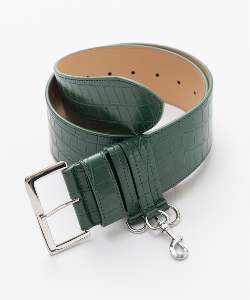 MAISON SPECIAL(メゾンスペシャル)の「Wide Belt/太ベルト(ベルト・レディース・ブラック/ブラウン/グリーン・FREE)」の1枚目の写真