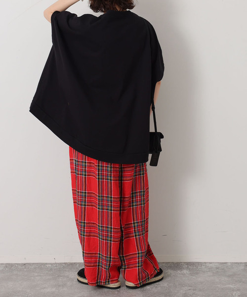 JOURNAL STANDARD LUXE（ジャーナルスタンダード　ラックス）の「リネンチェック イージータックパンツ（その他パンツ・レディース・バーガンディー/レッド・FREE）」の7枚目の写真