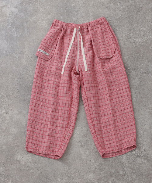 JOURNAL STANDARD LUXE（ジャーナルスタンダード　ラックス）の「リネンチェック イージータックパンツ（その他パンツ・レディース・バーガンディー/レッド・FREE）」の20枚目の写真