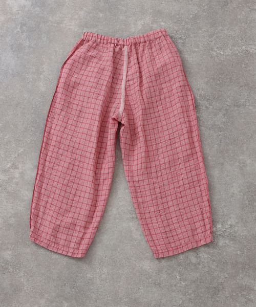 JOURNAL STANDARD LUXE（ジャーナルスタンダード　ラックス）の「リネンチェック イージータックパンツ（その他パンツ・レディース・バーガンディー/レッド・FREE）」の21枚目の写真