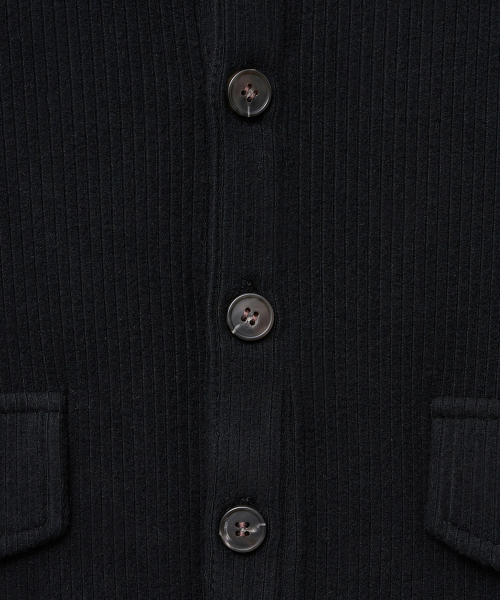 NOIRER(ノイア)の「リブヘンリーネックロングスリーブTシャツ(ブラック)(Tシャツ/カットソー・メンズ・その他・48/50/52)」の5枚目の写真