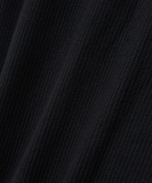 NOIRER(ノイア)の「リブヘンリーネックロングスリーブTシャツ(ブラック)(Tシャツ/カットソー・メンズ・その他・48/50/52)」の9枚目の写真