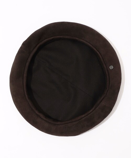 MAISON MICHEL(メゾンミッシェル)の「MAISON MICHEL New Billy Velvet Leather ベレー(ハンチング/ベレー帽・レディース・ダークブラウン・M)」の7枚目の写真