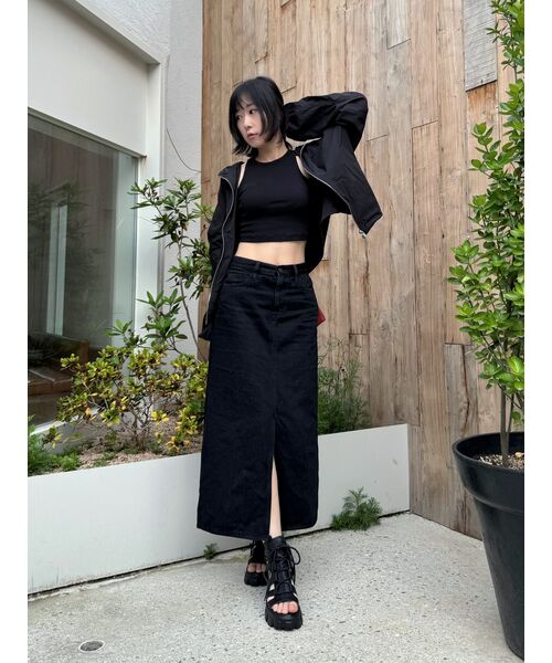 SALT AND CHOCOLATE(ソルトアンドチョコレート)の「レースアップグラディエーターサンダル412424019 (5cm/1カラー)(サンダル・レディース・ブラック・22.5cm/23.5cm/23cm/24.5cm/24cm/25cm)」の2枚目の写真