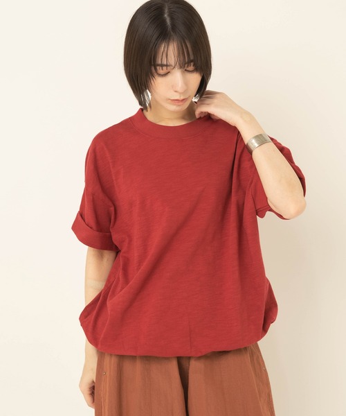 RNA-N(アールエヌエーエヌ)の「M2697 ドロストルーズT(Tシャツ/カットソー・レディース・スミクロ/レッド/キナリ/コーラルピンク・FREE)」の13枚目の写真