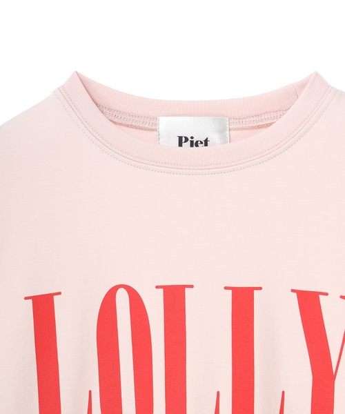 Piet(ピエット)の「チュールドッキング ロゴTシャツ(Tシャツ/カットソー・キッズ・オフホワイト/ピンク/チャコールグレー・100/120/110/130)」の13枚目の写真