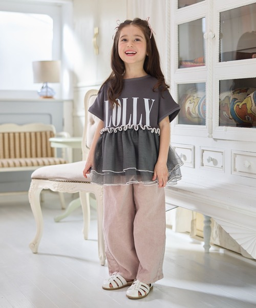 Piet(ピエット)の「チュールドッキング ロゴTシャツ(Tシャツ/カットソー・キッズ・オフホワイト/ピンク/チャコールグレー・100/120/110/130)」の17枚目の写真