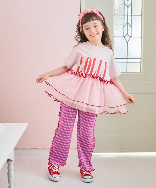 Piet(ピエット)の「チュールドッキング ロゴTシャツ(Tシャツ/カットソー・キッズ・オフホワイト/ピンク/チャコールグレー・100/120/110/130)」の20枚目の写真