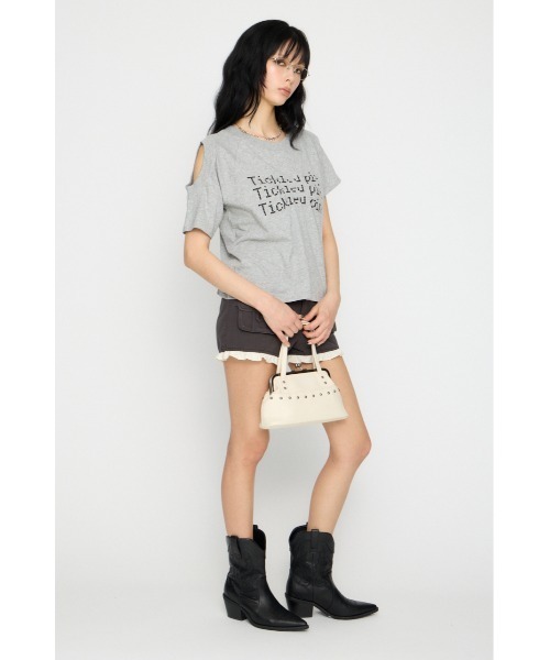 LAGUA GEM(ラグアジェム)の「ASYMMETRY PRINT Tシャツ(Tシャツ/カットソー・レディース・ホワイト/ネイビー/グレー・FREE)」の15枚目の写真