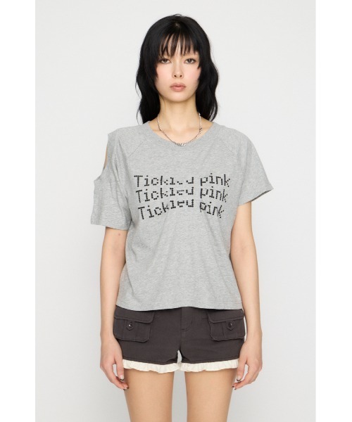 LAGUA GEM(ラグアジェム)の「ASYMMETRY PRINT Tシャツ(Tシャツ/カットソー・レディース・ホワイト/ネイビー/グレー・FREE)」の16枚目の写真