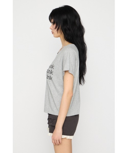 LAGUA GEM(ラグアジェム)の「ASYMMETRY PRINT Tシャツ(Tシャツ/カットソー・レディース・ホワイト/ネイビー/グレー・FREE)」の17枚目の写真