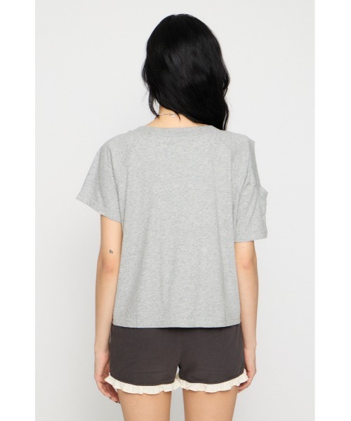 LAGUA GEM(ラグアジェム)の「ASYMMETRY PRINT Tシャツ(Tシャツ/カットソー・レディース・ホワイト/ネイビー/グレー・FREE)」の18枚目の写真