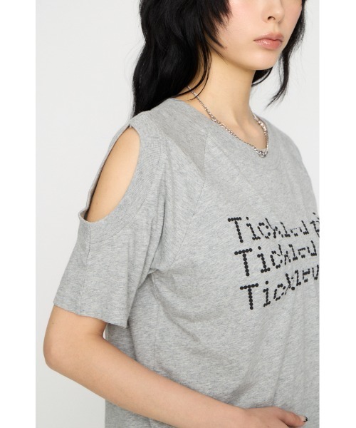 LAGUA GEM(ラグアジェム)の「ASYMMETRY PRINT Tシャツ(Tシャツ/カットソー・レディース・ホワイト/ネイビー/グレー・FREE)」の21枚目の写真