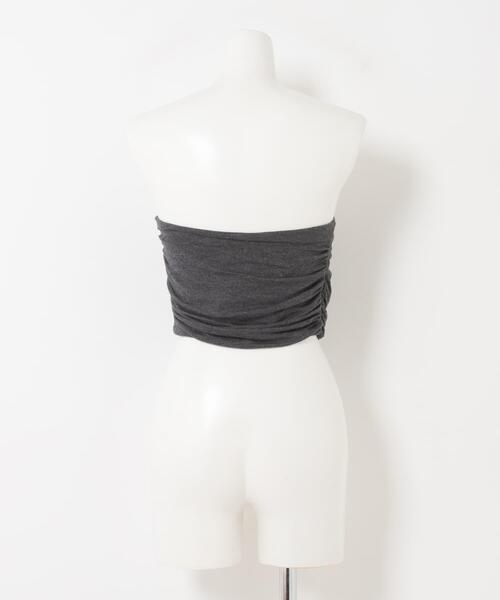 GANNI(ガニー)の「GANNI DRAPED BANDEAU TOP(チューブトップ・レディース・グレー系その他・36)」の4枚目の写真