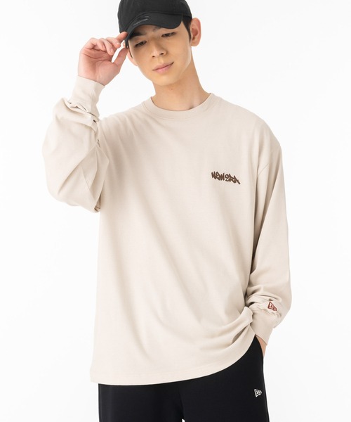 NEW ERA(ニューエラ)の「ニューエラ 長袖Tシャツ ロンT グラフィティロゴ(Tシャツ/カットソー・メンズ・ホワイト/ブラック/ブラウン/ストーン・XXL/XL/L/M/S)」の5枚目の写真