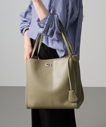 【cache cache】ヒネリ金具ビッグトートバッグ