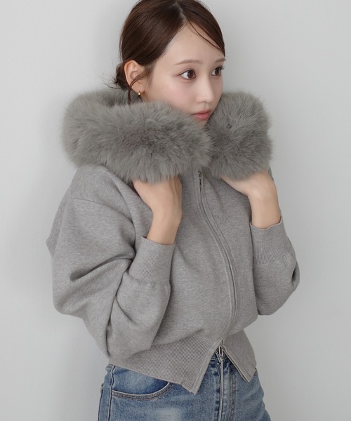 beautiful people/ビューティフルピープル】compact double jersey zip