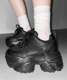 【 +10.5cm盛れ 】レースアップ厚底スニーカー / +10.5cm lace-up platform sneakers