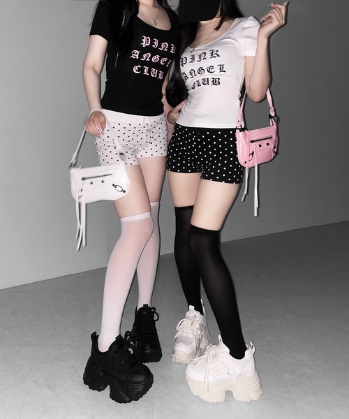 me+em select(ミームセレクト)の「【 +10.5cm盛れ 】レースアップ厚底スニーカー / +10.5cm lace-up platform sneakers(スニーカー・レディース・アイボリー/ブラック・37/38/39/40)」の16枚目の写真