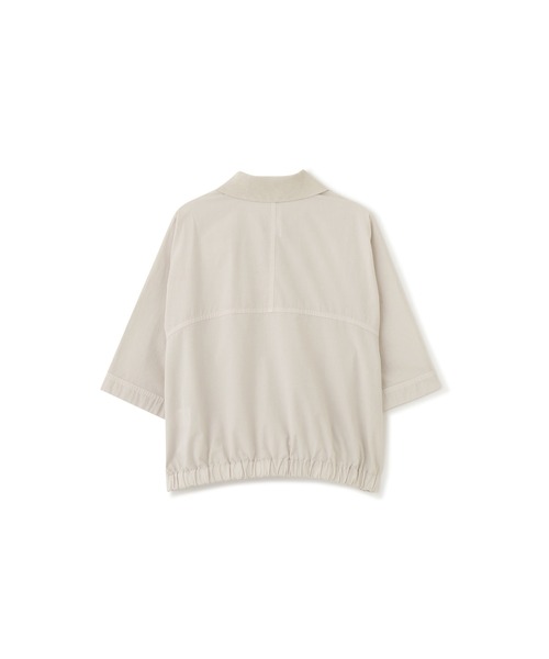 MHL.(エムエイチエル)の「GARMENT DYED COTTON POPLIN(シャツ/ブラウス・レディース・チャコール/アイボリー・1/2)」の3枚目の写真