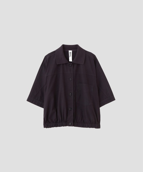 MHL.(エムエイチエル)の「GARMENT DYED COTTON POPLIN(シャツ/ブラウス・レディース・チャコール/アイボリー・1/2)」の10枚目の写真