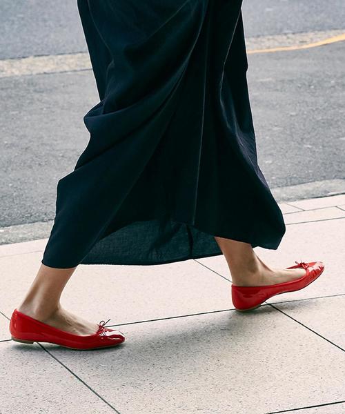 ODETTE E ODILE（オデットエオディール）の「【オーダー】OFD バレリーナ CT オーダー/レッド（バレエシューズ・レディース・レッド・24cm/21.5cm/22cm/24.5cm/22.5cm/25cm/23cm/23.5cm）」の11枚目の写真