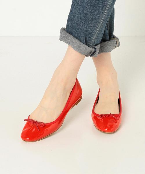 ODETTE E ODILE（オデットエオディール）の「【オーダー】OFD バレリーナ CT オーダー/レッド（バレエシューズ・レディース・レッド・24cm/21.5cm/22cm/24.5cm/22.5cm/25cm/23cm/23.5cm）」の4枚目の写真